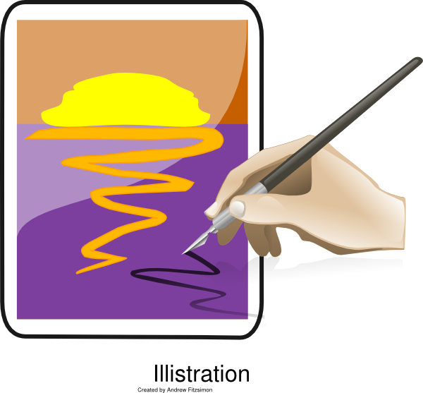 Hand And Pen Vector (600x557), Png Download