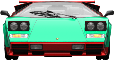 Lamborghini Countach (1004x373), Png Download