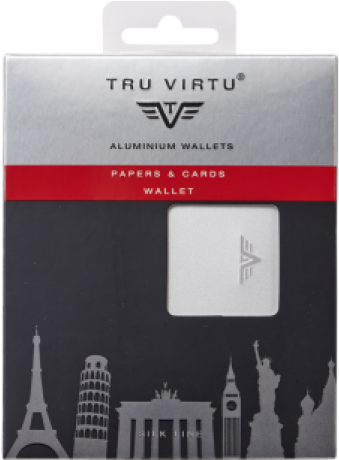 Papers And Cards Silk - Portafoglio In Alluminio Tru Virtu Papers & Cards (686x775), Png Download