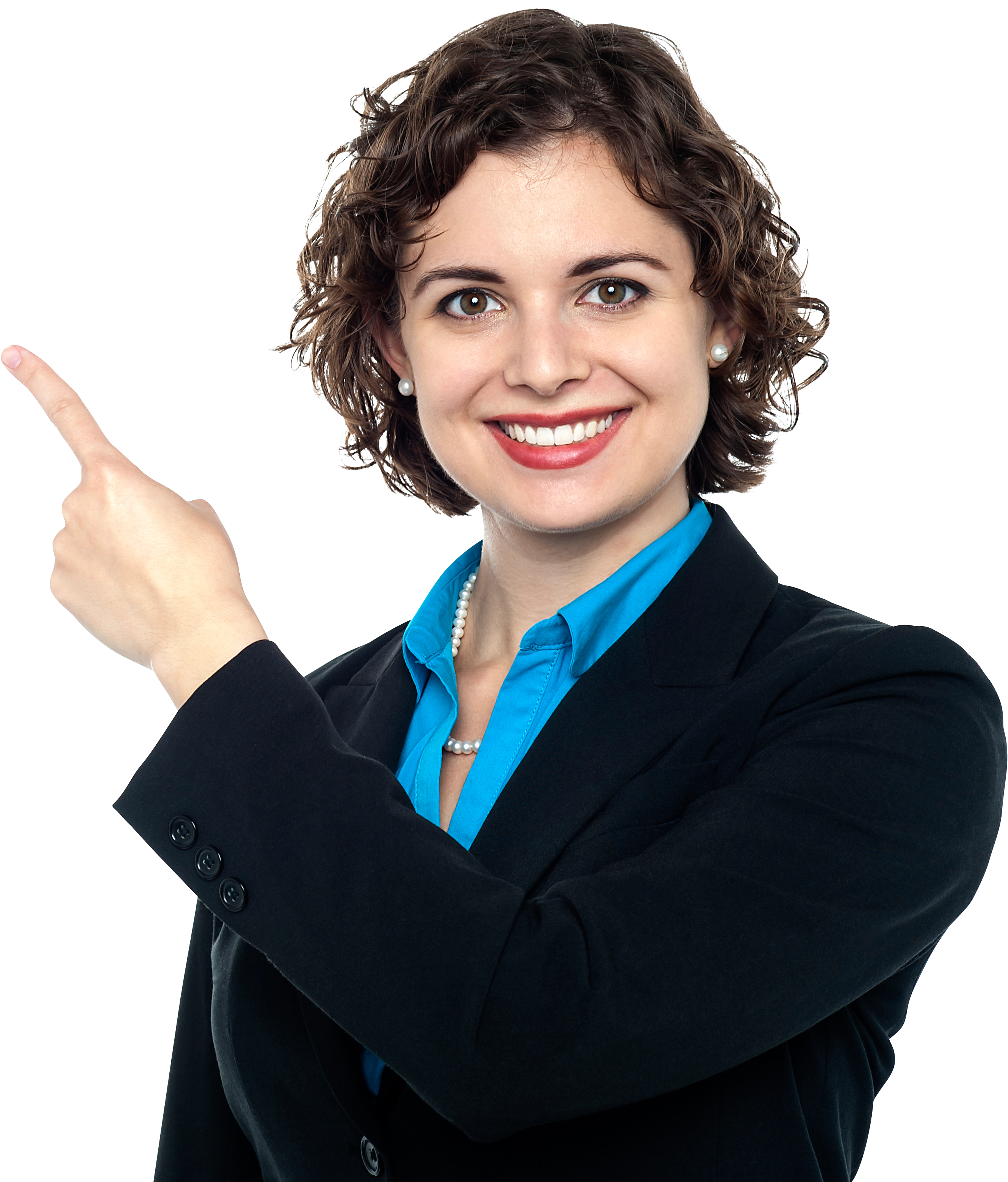 Women Pointing Left Download Free Png Image (4809x3200), Png Download