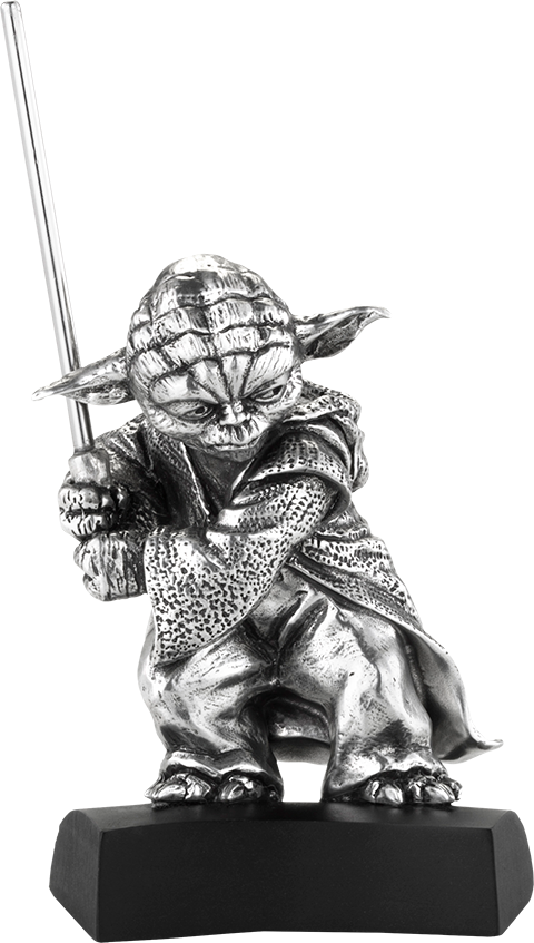 92" Star Wars Pewter Collectible Yoda Figurine - Royal Selangor Yoda Figurine (480x847), Png Download