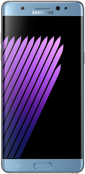 Samsung Galaxy Note 8 Png Banner Library Stock - Samsung Galaxy Note 7 Blue (630x658), Png Download