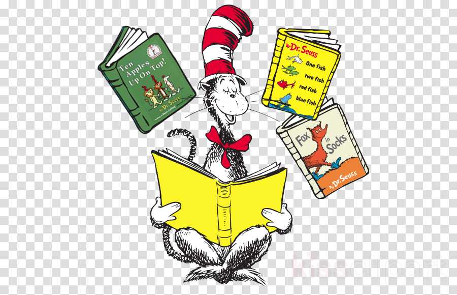Dr Seuss Clip Art Clipart The Cat In The Hat Green - Dr. Seuss Book And Cd Set (set (900x580), Png Download