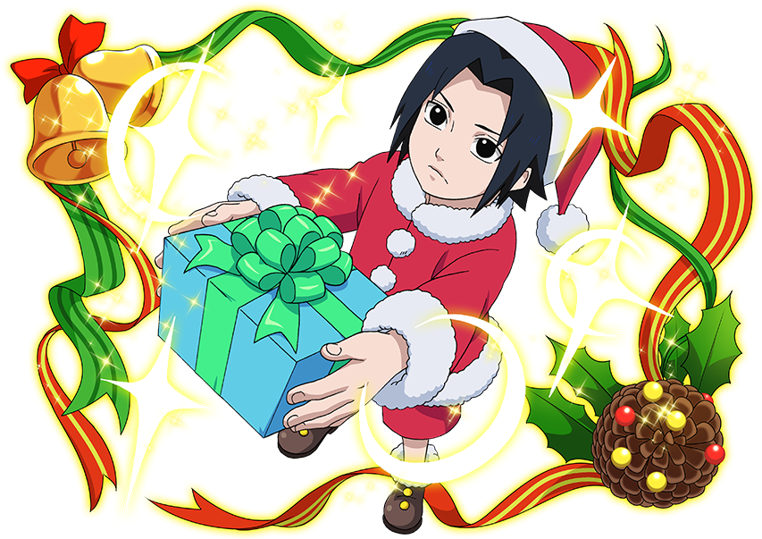 Naruto Blazing Sasuke Christmas (880x624), Png Download