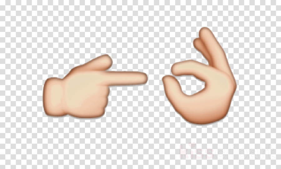 Hand Emoji Png Clipart Emoji Clip Art - Whatsapp Hand Emoji Png (900x540), Png Download