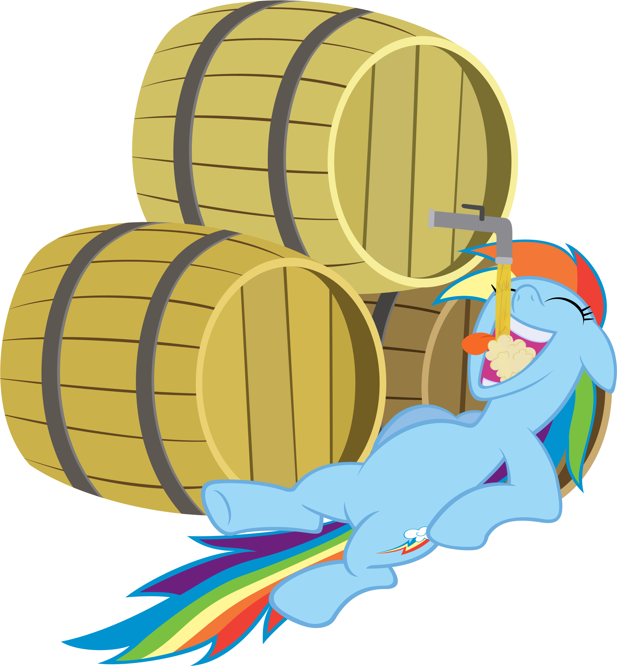 Rainbow Dash Cider Pinkie Pie Scootaloo Cartoon Clip - Rainbow Dash Cider (2600x2786), Png Download