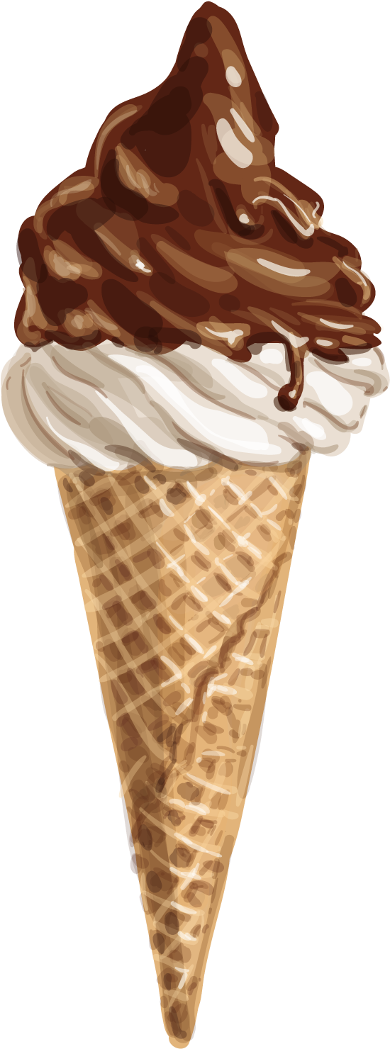 Svg Freeuse Cream Cone Chocolate Sundae Definition (1500x1500), Png Download