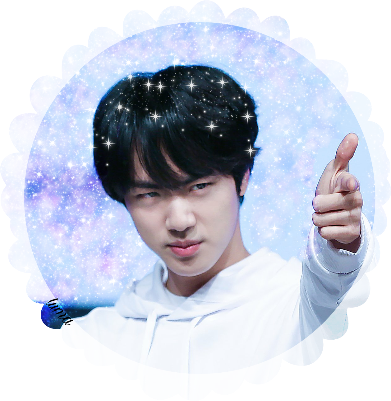 Sticker Seokjin Jin Png Snow App Bts Jin - Kim Seok Jin 2018 (1258x1288), Png Download