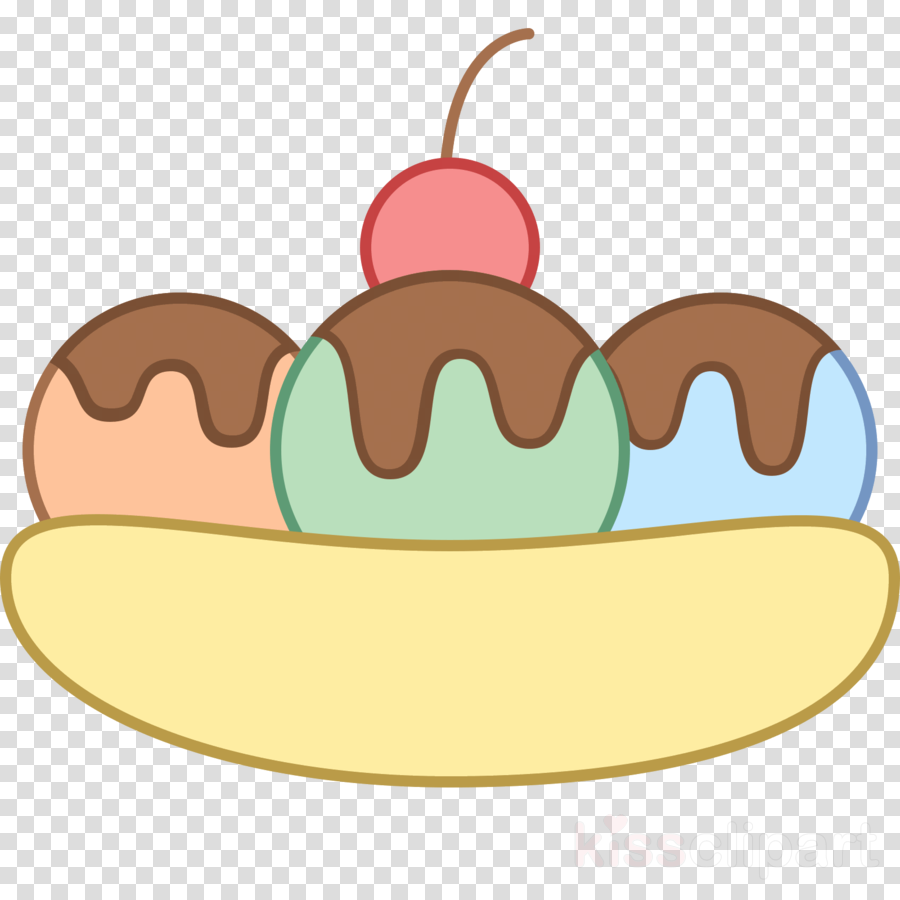 Banana Split Vector Png Clipart Sundae Banana Split - Гимнастика Для Снайпера [book] (900x900), Png Download