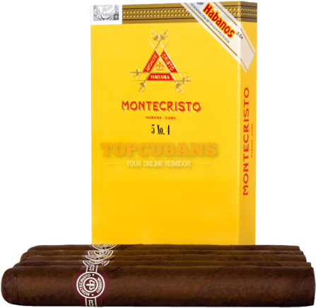 4 Box Of - Montecristo 5 No 4 (560x560), Png Download