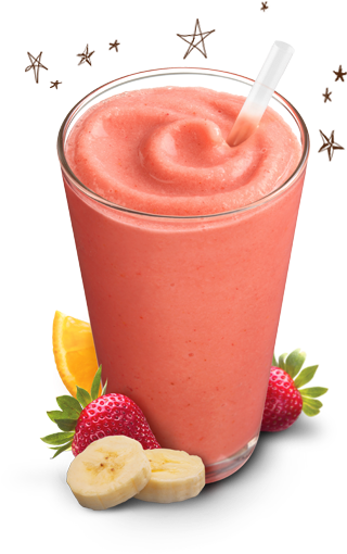 Orange Julius Strawberry Banana Minutes To Prepare - Smoothie (352x538), Png Download