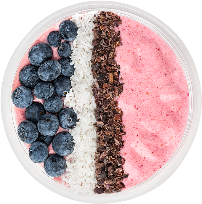 Strawberry Smoothie Bowl (1000x1000), Png Download