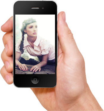 Hand - Mobile Phone In Hand .png (350x374), Png Download