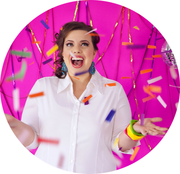 Jessica The Confetti Bar - Girl (600x579), Png Download