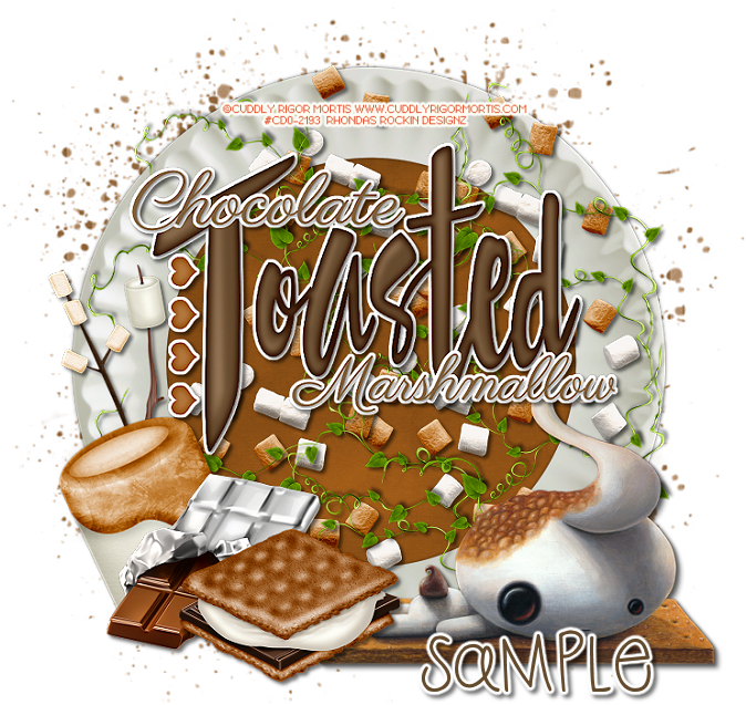 Toasted Marshmallows - Ptu - Gingerbread (682x682), Png Download