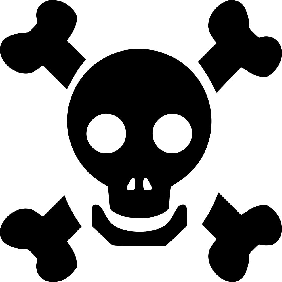 Halloween Dead Face Horror Skull Tattoo Zombie Comments - Skull Pictogram (980x980), Png Download