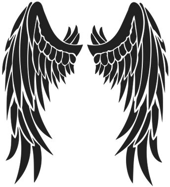 Png Image Information - Transparent Angel Wing Tattoo (400x400), Png Download