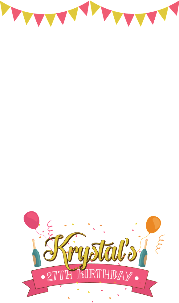 Snapchat Filters Clipart Love - Party Filter Snapchat Png (580x1031), Png Download