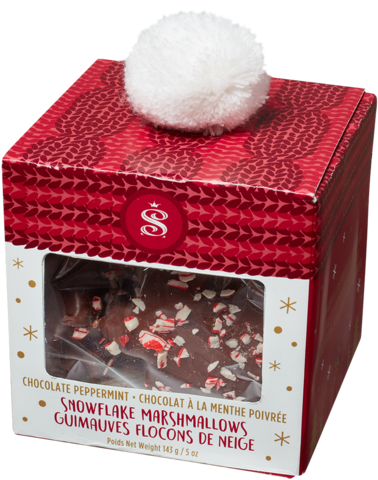Chocolate Enrobed Snowflake Marshmallow Box Sold Outt - Chocolate (600x600), Png Download
