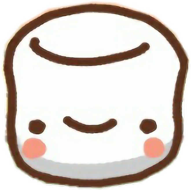 Clawbert Cute Kawaii Sweet Cartoon Adorable Marshmallow - Marshmallow Cute (660x656), Png Download