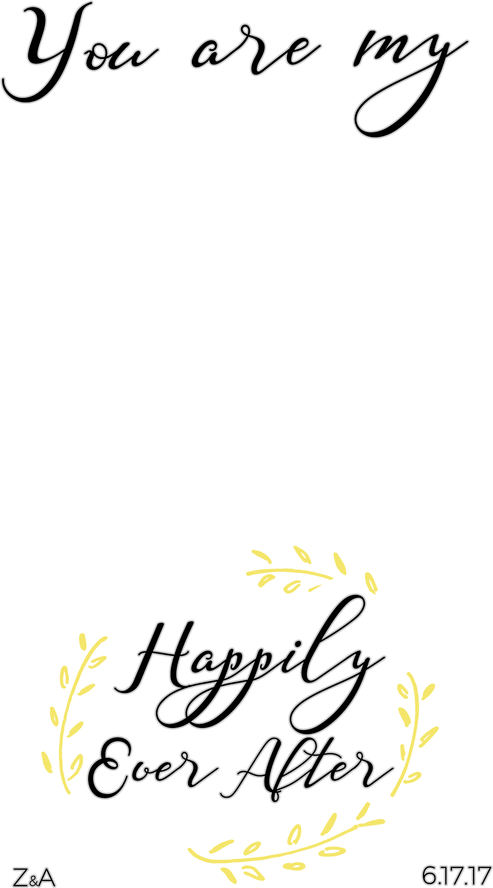 Wedding Snapchat Filters - Calligraphy (1080x1920), Png Download