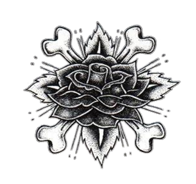 Rose Tattoo Black Png - Stock.xchng (450x411), Png Download