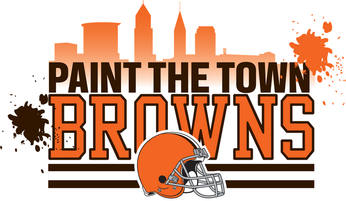 Paint The Town Browns Logo - Logos And Uniforms Of The Cleveland Browns (1122x654), Png Download
