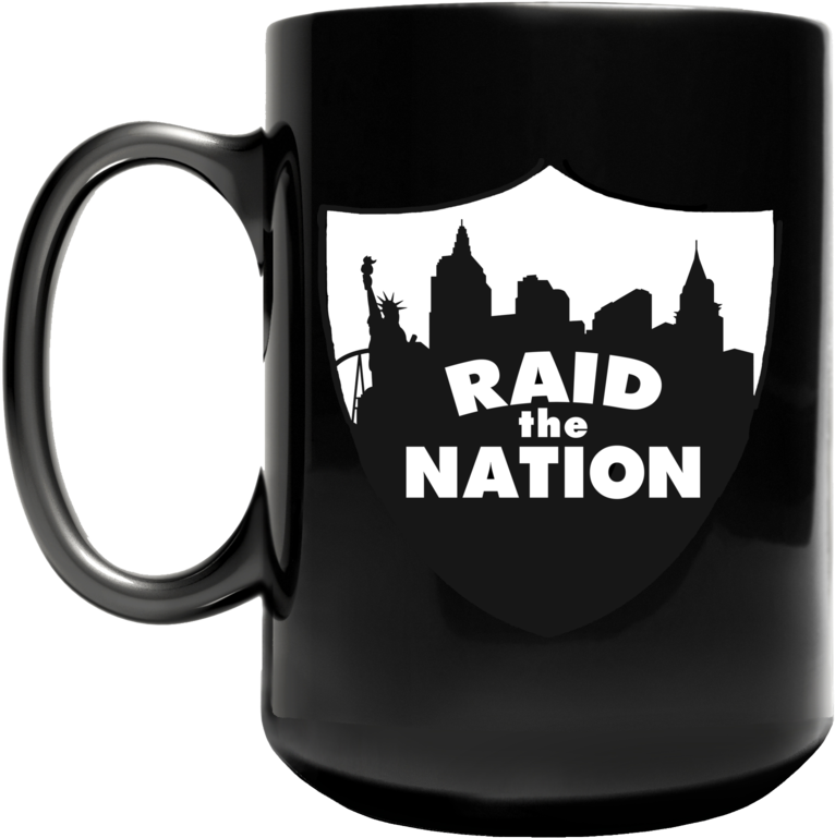 Raid The Nation, Las Vegas Skyline T-shirt, - Las Vegas Skyline City Silhouette Vinyl Wall Art Decal (1000x1000), Png Download