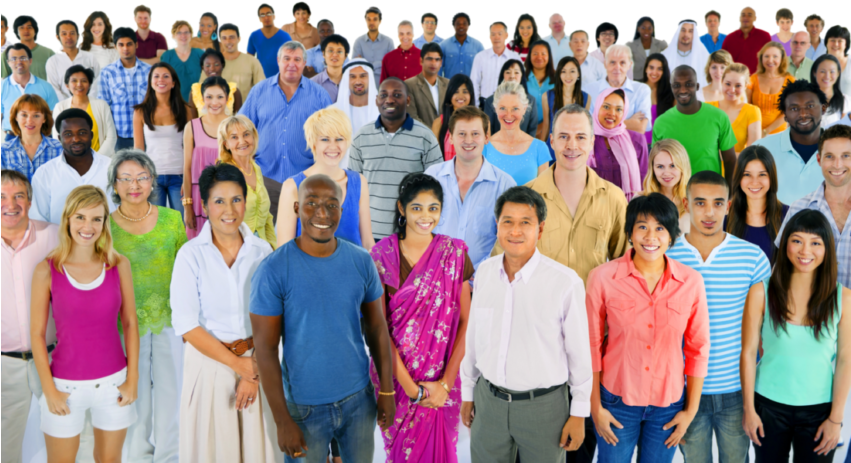 Crowd Png 1 850×549 - Group Of Ethnic People (850x549), Png Download