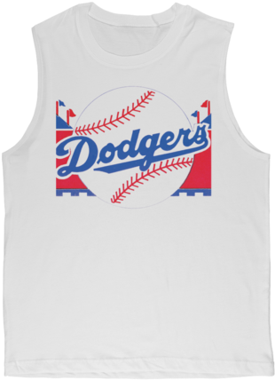 1960's Retro Los Angeles Dodgers Baseball ﻿classic - Active Tank (500x500), Png Download