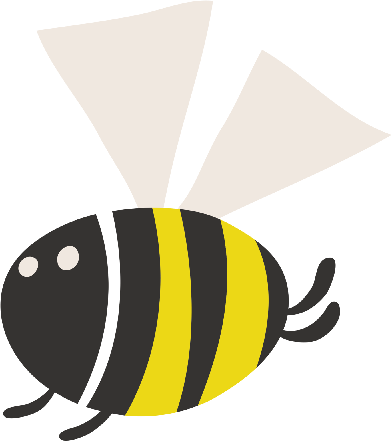 Dizzy Bee - Tattly Temporary Tattoos Zoo Crew Set, 1 Ounce (2048x2048), Png Download
