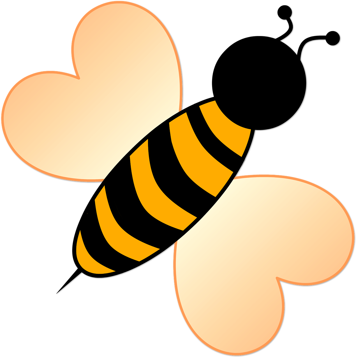 Winnie The Pooh Clipart Honey Bee - Bee Winnie The Pooh (1256x1280), Png Download