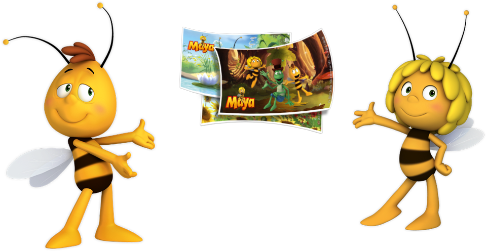 Free Maya E-cards - Maya The Bee Png (1050x650), Png Download