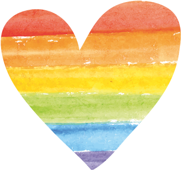 Filterlove Heart - Regenbogen-herz Mousepads (1080x1920), Png Download