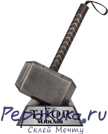 Thor Hammer Png Франклина Своими Фигурами - Museum Replicas The Hammer Of Thor Prop Replica (470x478), Png Download