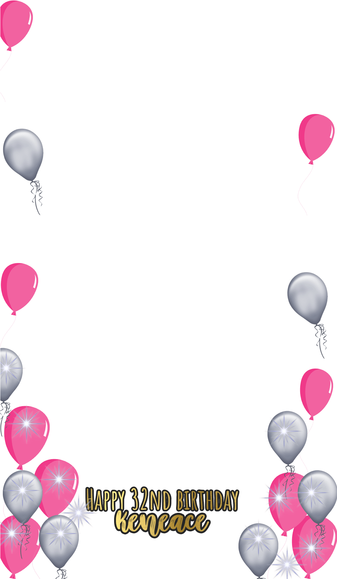 I Will Design Snapchat Filter Geofilter Fiverr Png - Balloon (1080x1920), Png Download