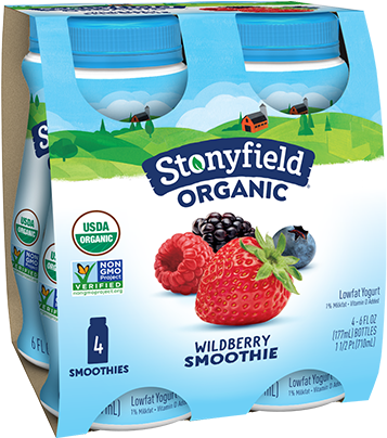 Low Fat Wild Berry Smoothie - Stonyfield Yogurt Smoothie Strawberry ...