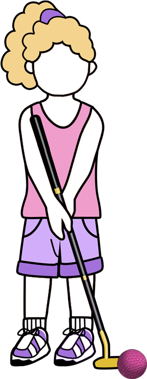 Miniature Golf Kids Birthday T Shirt For Girl - Illustration (1000x1000), Png Download