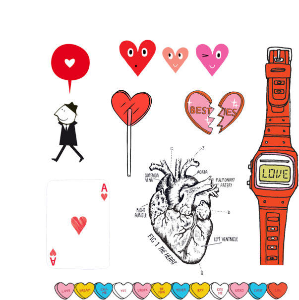 Sweetheart Set - Design (690x690), Png Download