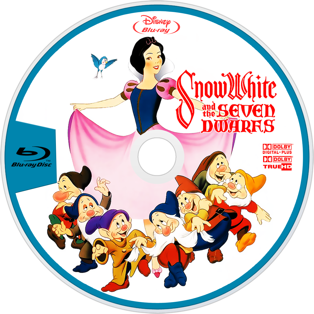 Snow White And The Seven Dwarfs Bluray Disc Image Png - Walt Disney's Snow White And The Seven Dwarfs [book] (1000x1000), Png Download