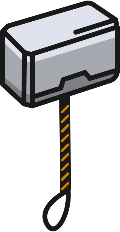 S5 Thor Hammer - Hammer (400x772), Png Download