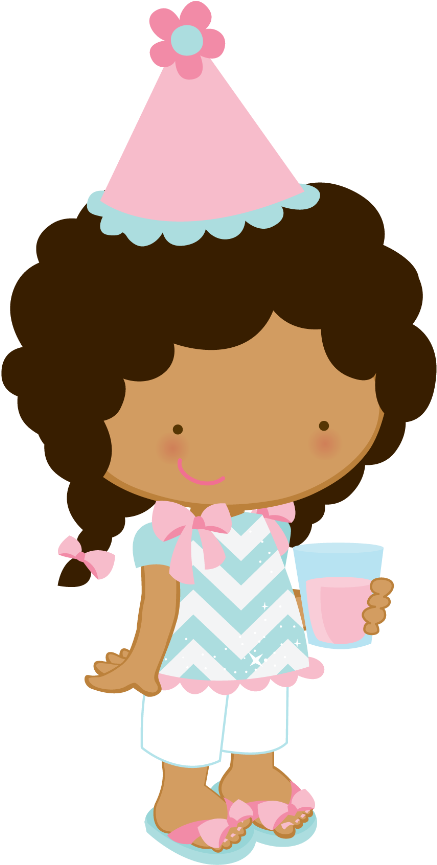 Happy Birthday Girl Clipart At Getdrawings - Birthday Party Girl Clipart (457x900), Png Download