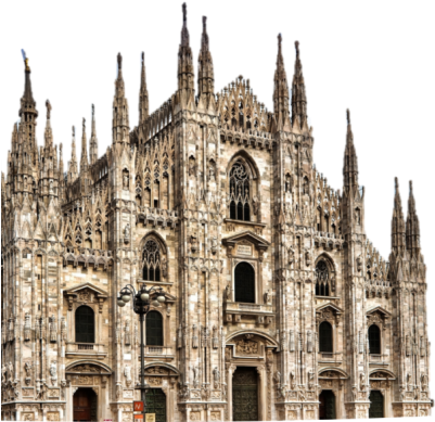 Cattedrale Milano Png Png Images - Milan Cathedral (400x397), Png Download