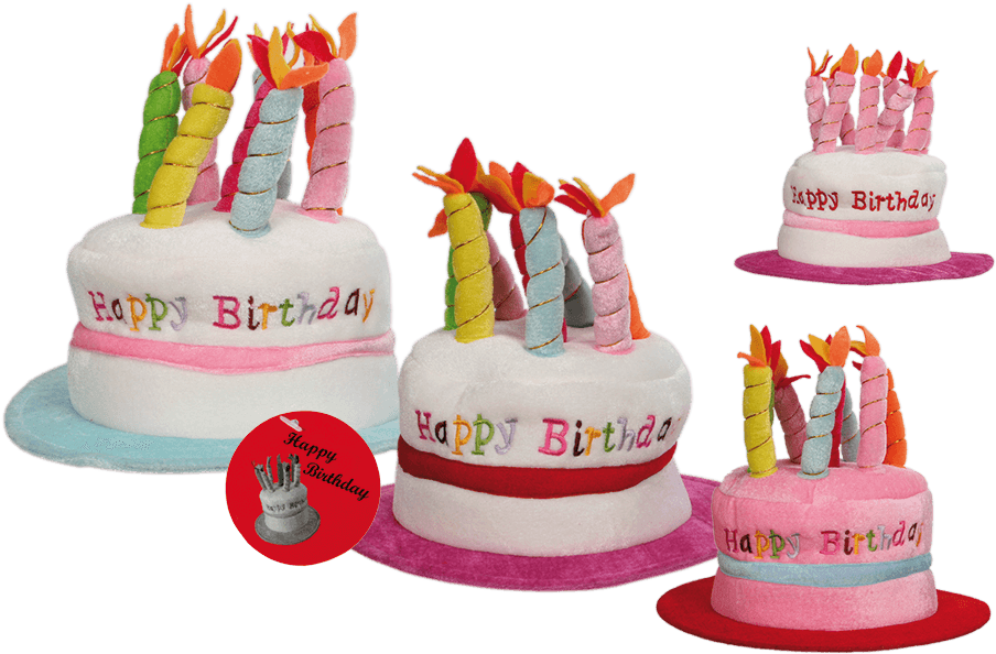 Girl's Happy Birthday Hat (945x709), Png Download