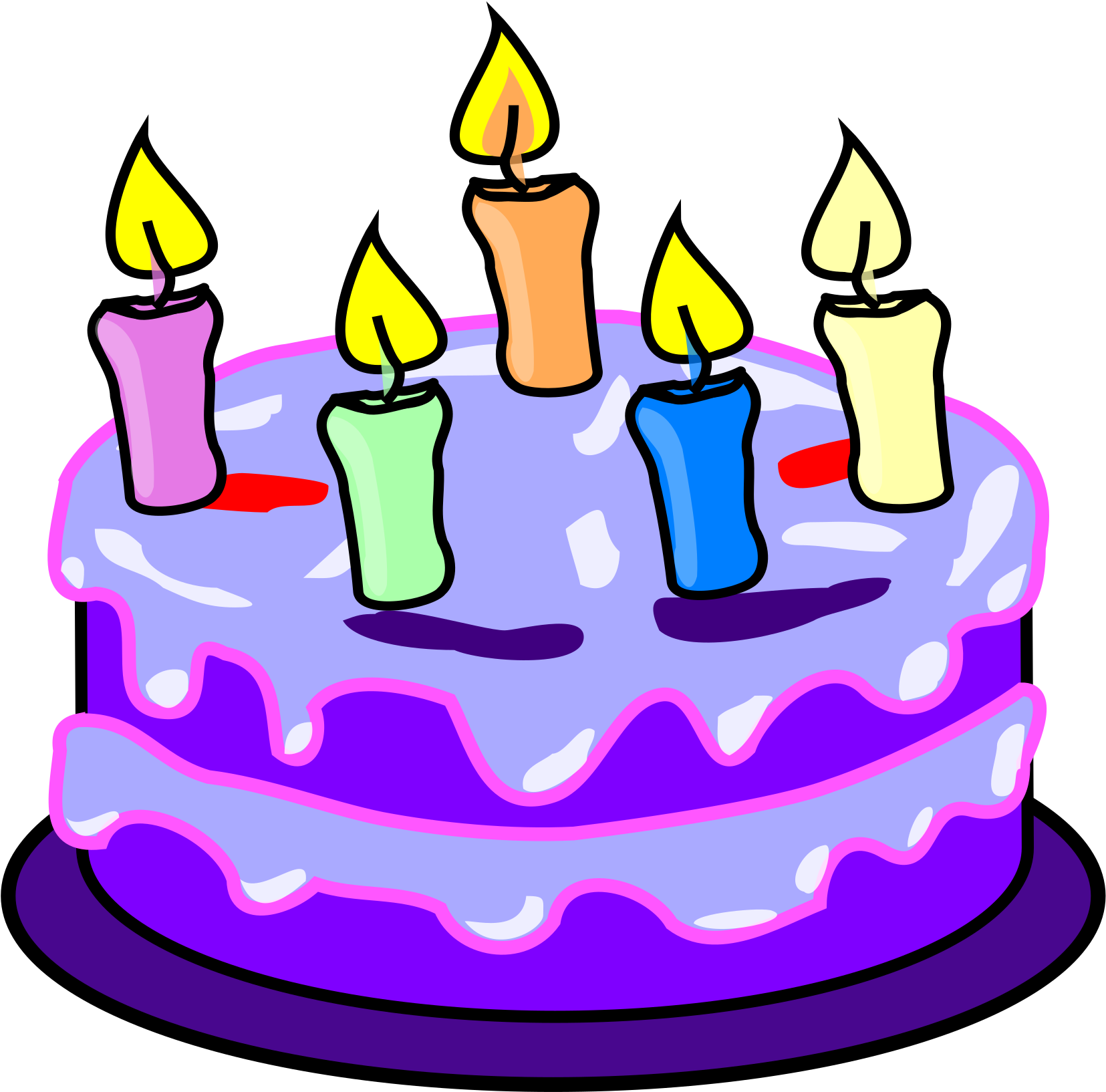 Mauve Clipart Birthday Cake - Imagem De Bolo De Aniversário (737x720), Png Download