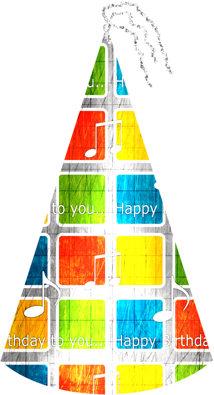 Free Party Hat Png - Happy Birthday To You (1254x1600), Png Download
