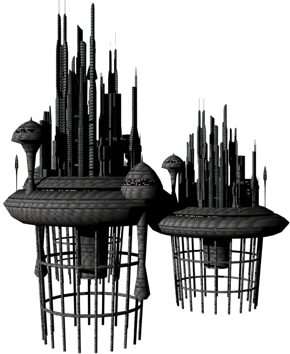 Image - Sci Fi Fantasy Building (1024x1148), Png Download