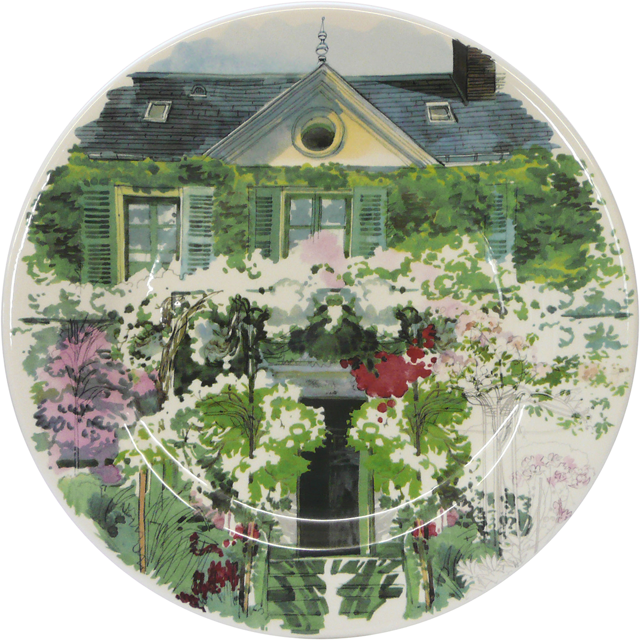 Assorted Dessert Plates - Gien Paris A Giverny Assorted Dessert Plates (1287x1287), Png Download