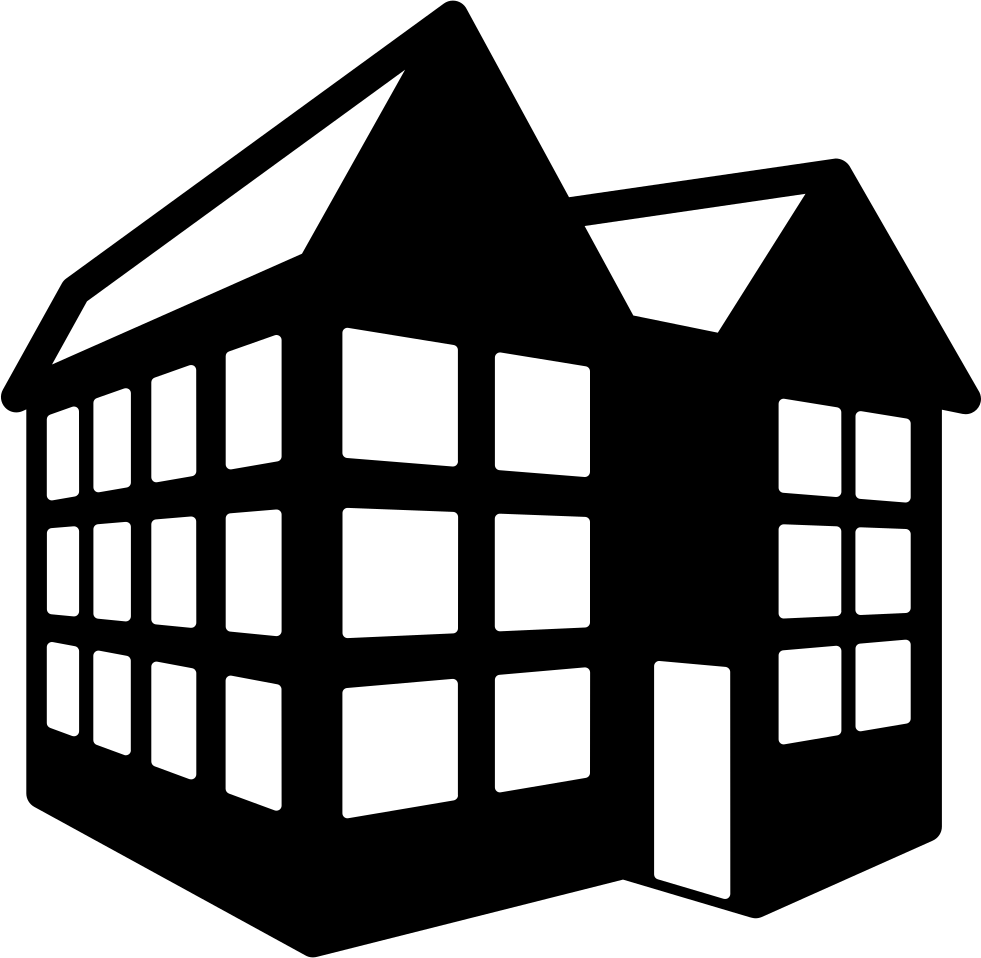 D Building Svg Icon Free Download - Building Icons File Png (981x958), Png Download