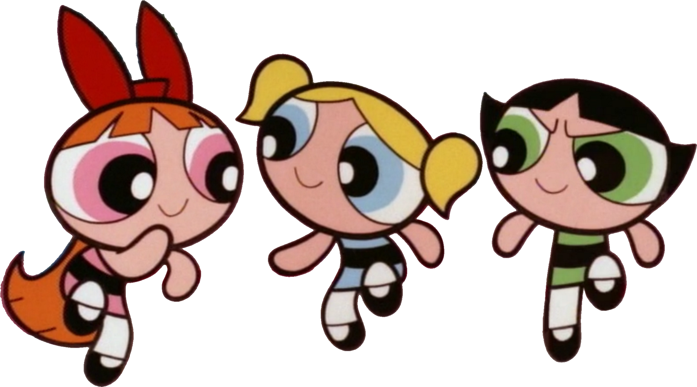 Ppgs From Hab - Powerpuff Girls Blossom Bubbles And Buttercup (2241x1239), Png Download